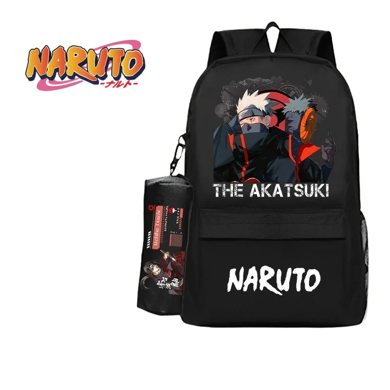 School Backpack Teen - กระเป๋าเป้การ์ตูนนารูโตะใหม่สำหรับนักเรียนเด็กและเยาวชน ความจุขนาดใหญ่ กันน้ำ ของขวัญน่ารัก