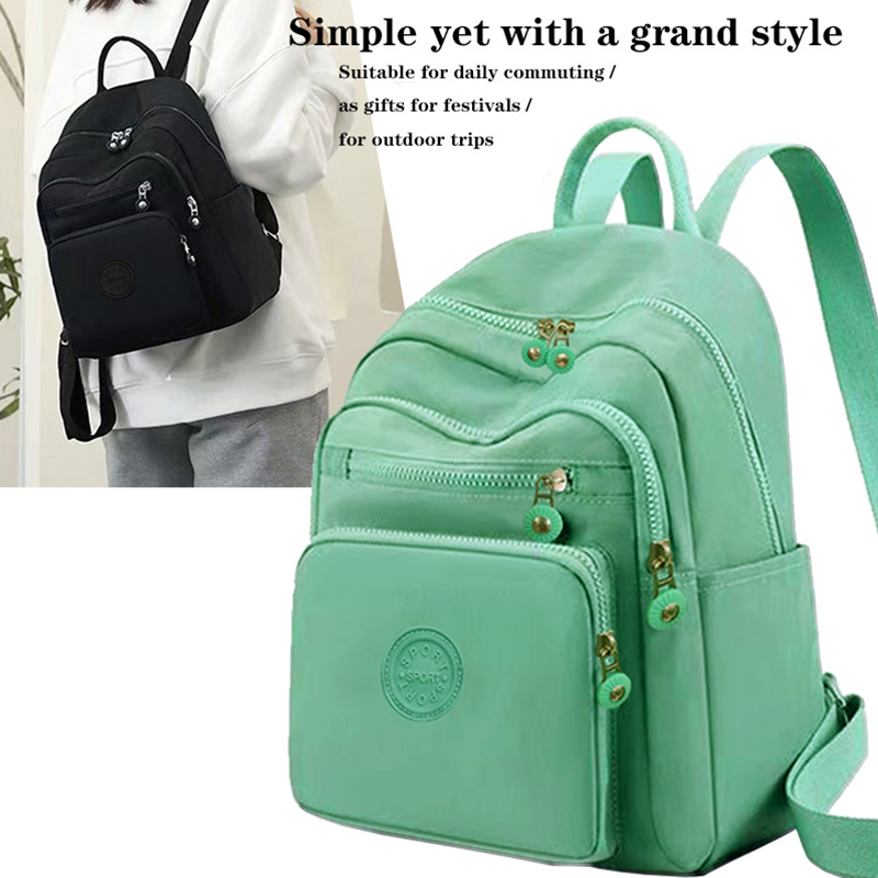 Canvas Backpack Casual - กระเป๋าเป้หลากสีมีสไตล์หรูหรา สายปรับได้ น้ำหนักเบา สำหรับใช้ในชีวิตประจำวัน ไปโรงเรียนและทำงาน กระเป๋าอเนกประสงค์ขนาดกะทัดรัด
