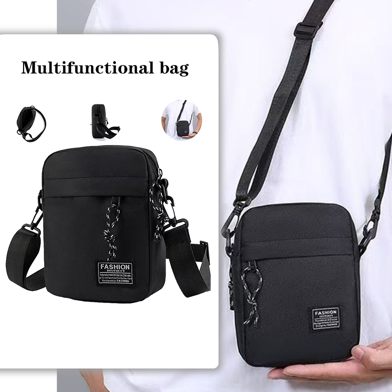 Sling Backpack Shoulder - กระเป๋าสไตล์เรียบง่าย - กระเป๋าสะพายไหล่ขนาดเล็กสำหรับผู้ชายและผู้หญิง, กระเป๋าสะพายข้างขนาดเล็ก, กระเป๋าสะพายใส่โทรศัพท์, กระเป๋าเป้ขนาดเล็ก
