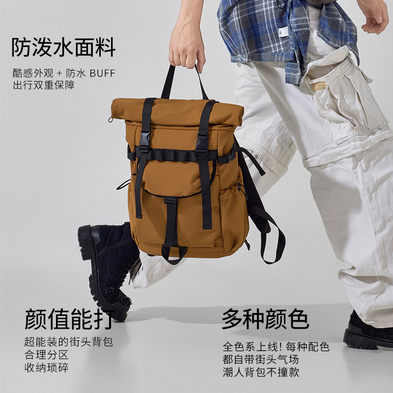 กระเป๋าเป้เดินทางแบบขยายได้สำห - Canvas Backpack Casual บทวิจารณ์และราคา