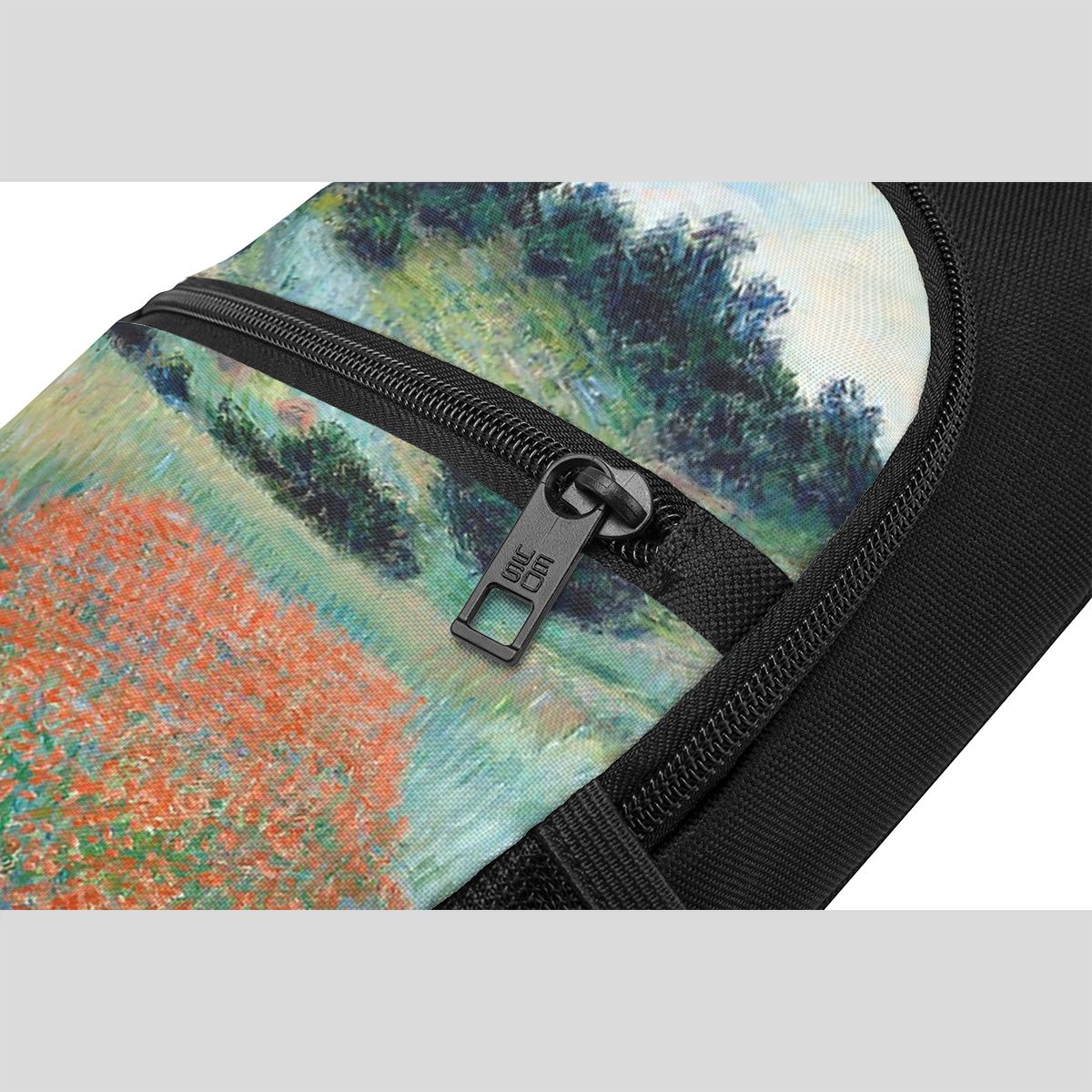 1885 Claude Monet Poppy Field  - Sling Backpack Shoulder บทวิจารณ์และราคา