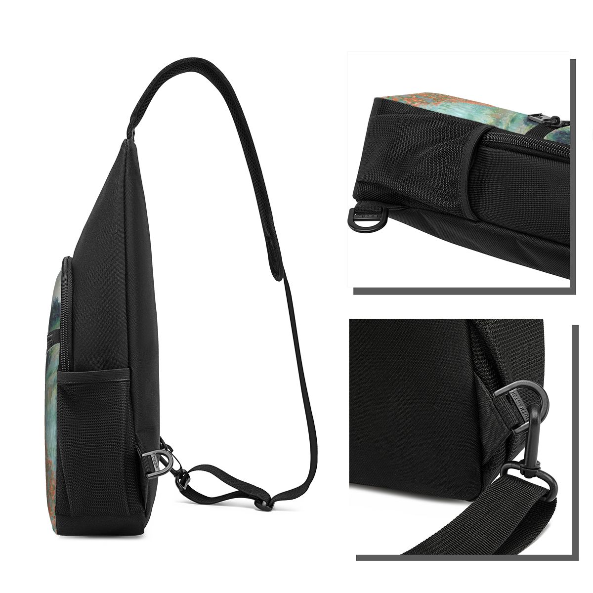 1885 Claude Monet Poppy Field  - Sling Backpack Shoulder บทวิจารณ์และราคา