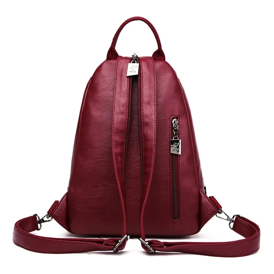 มัลติฟังก์ชั่ผู้หญิงหนังกระเป๋ - School Backpack Teen บทวิจารณ์และราคา