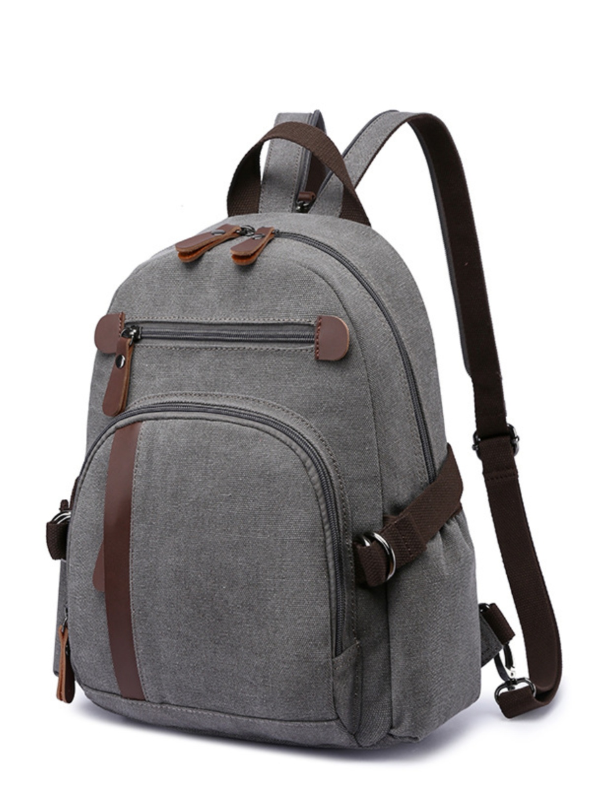 กระเป๋าเป้ผ้าแคนวาสขนาดเล็ก กร - Canvas Backpack Casual บทวิจารณ์และราคา