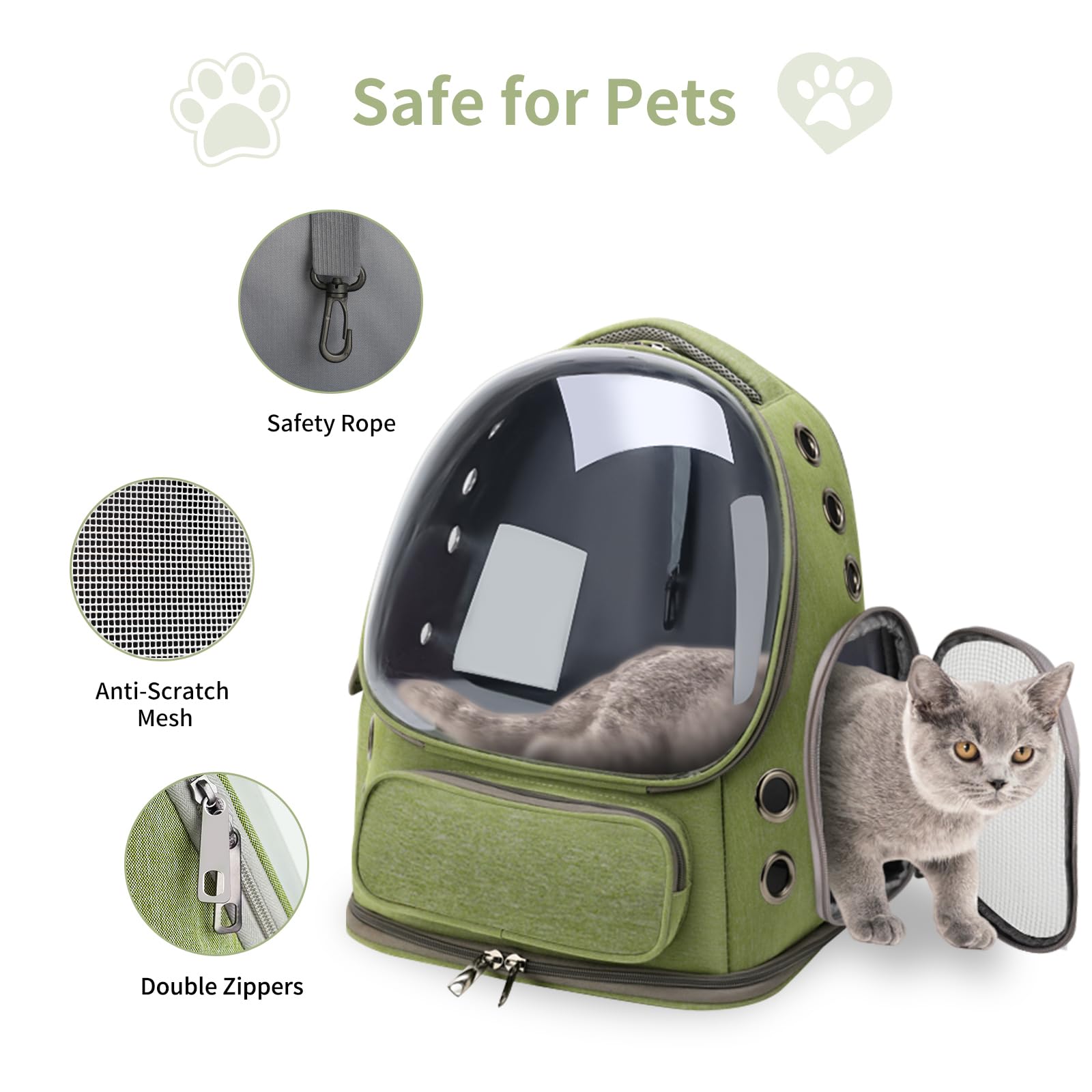 กระเป๋าเป้สำหรับใส่แมว ระบายอา - Foldable Backpack Small บทวิจารณ์และราคา